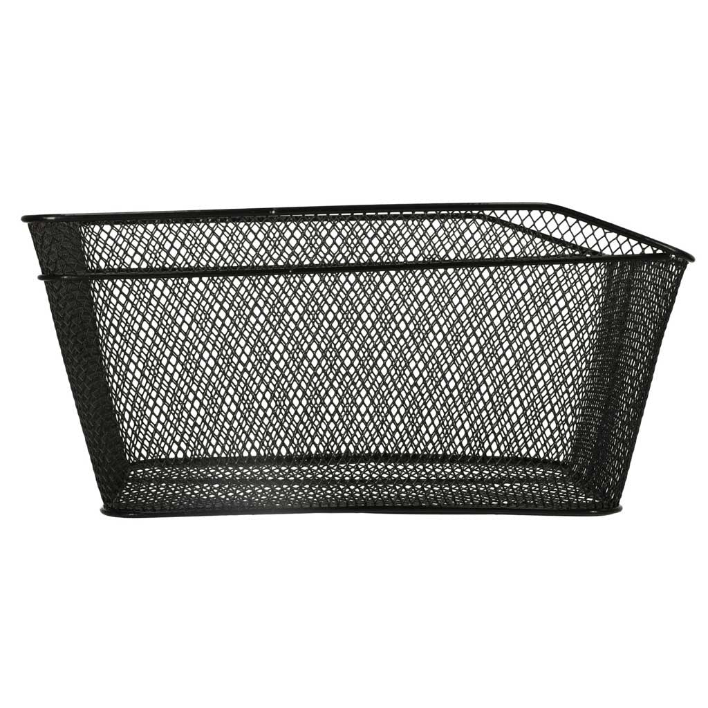 Cykelkorg för bagagebärare i metall svart 41x29 cm universalfäste