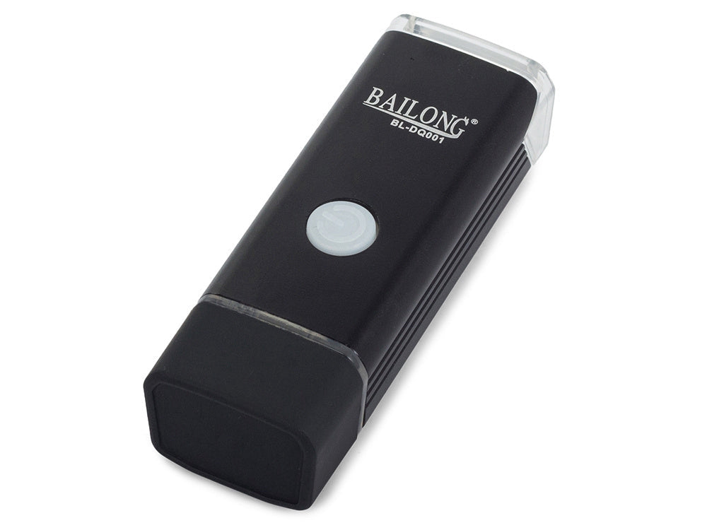 Cykellampa fram LED 180 lm USB-laddning svart 8 cm med fäste