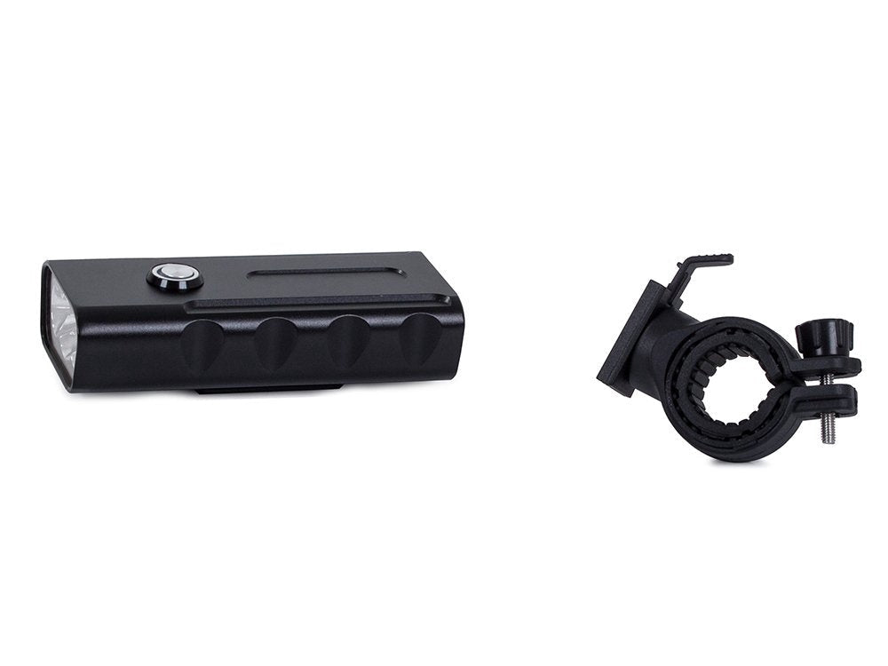 Cykellampa med powerbank 3x CREE XM-L T6 USB IPX5 svart