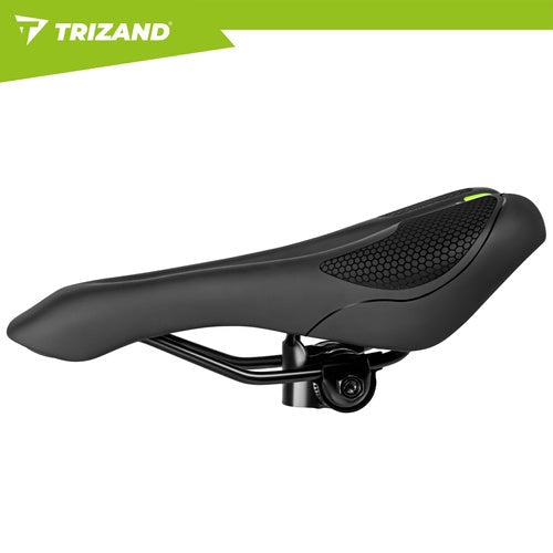 Cykelsadel ergonomisk mjuk stoppning 28x14 cm svart universal