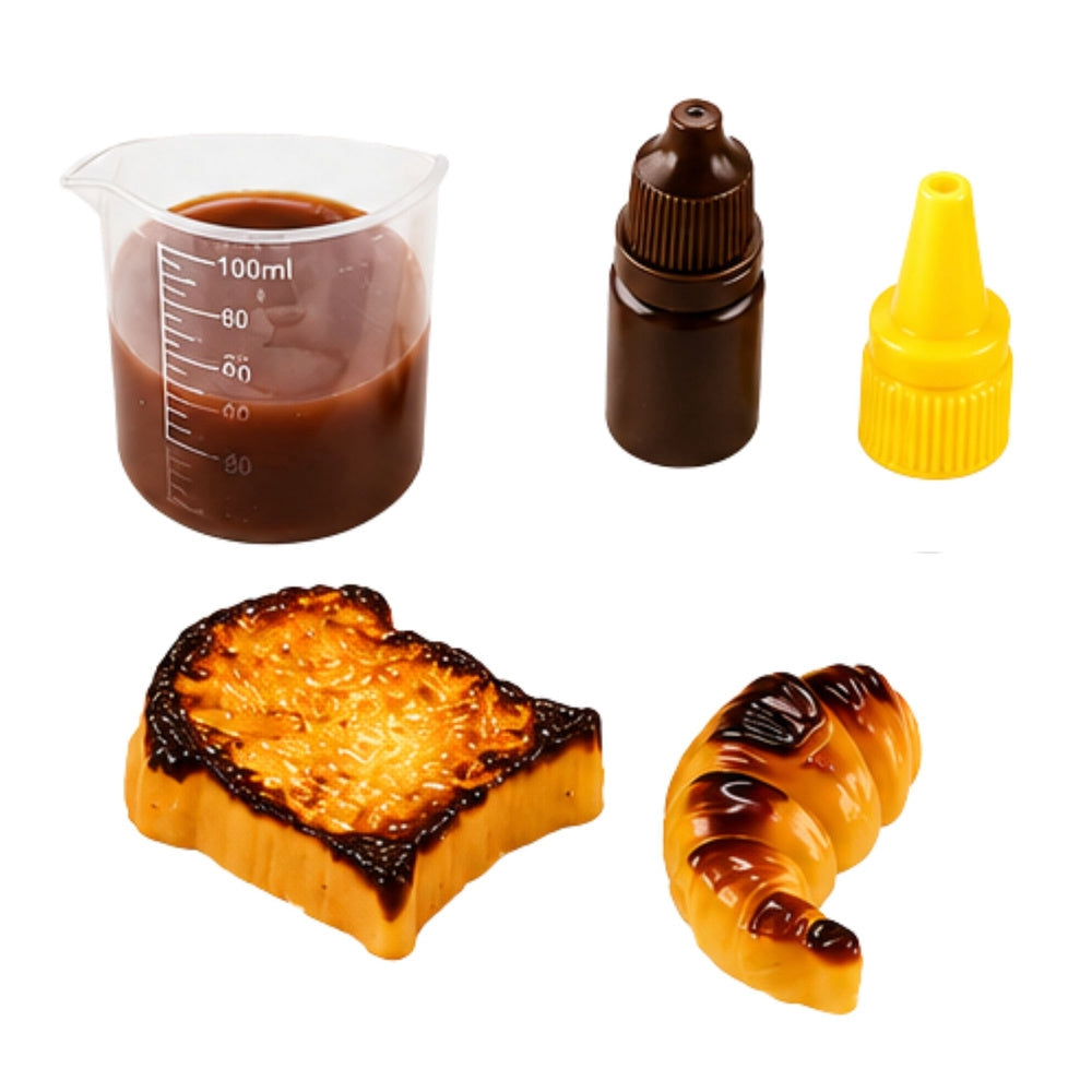 DIY squishy pysselkit bakverk 6 st squishies med formar och dekorationer