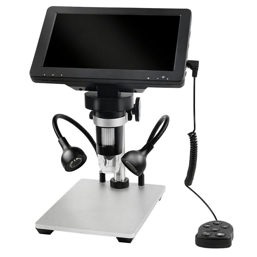 Digitalmikroskop 7" LCD 1200x 12MP 1080P med LED och SD-kortstöd