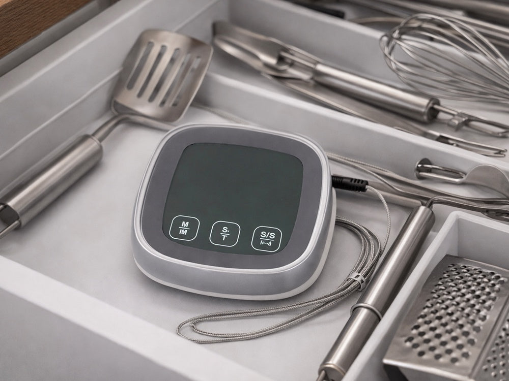 Digital stektermometer med touchscreen och probe 120 cm, -20 till 300°C