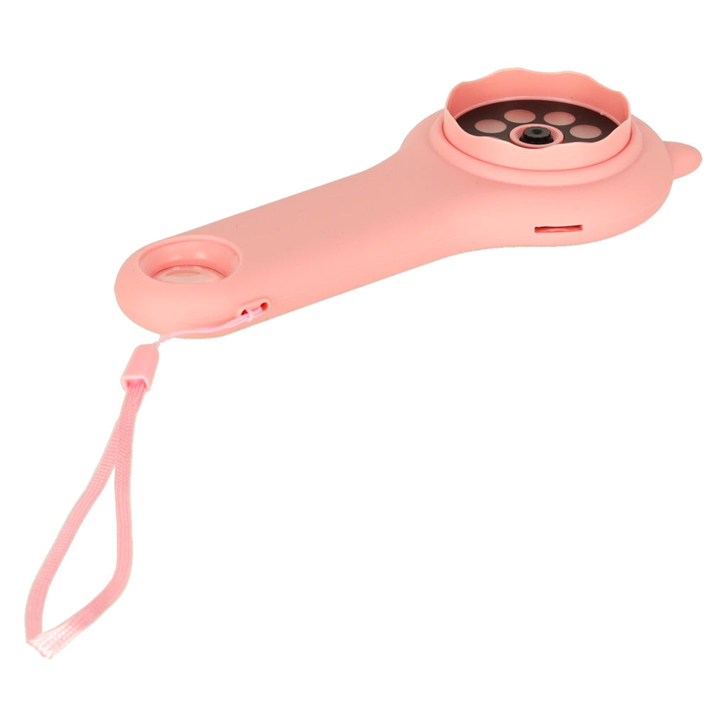 Digitalt mikroskop för barn 500x 2MP kamera 2" skärm LED rosa