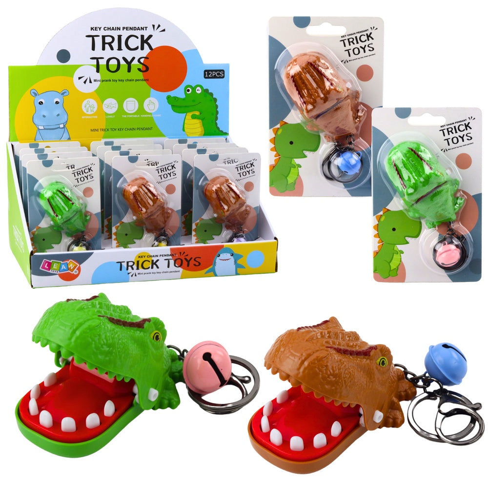 Dinosaurie hänge miniarkadspel med bitfunktion och skallra 1-pack