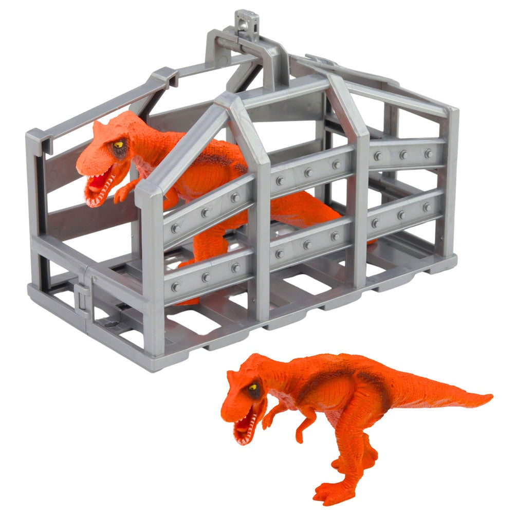 Dinosaurie transportset leksak lastbil med ljus/ljud, helikopter & figur