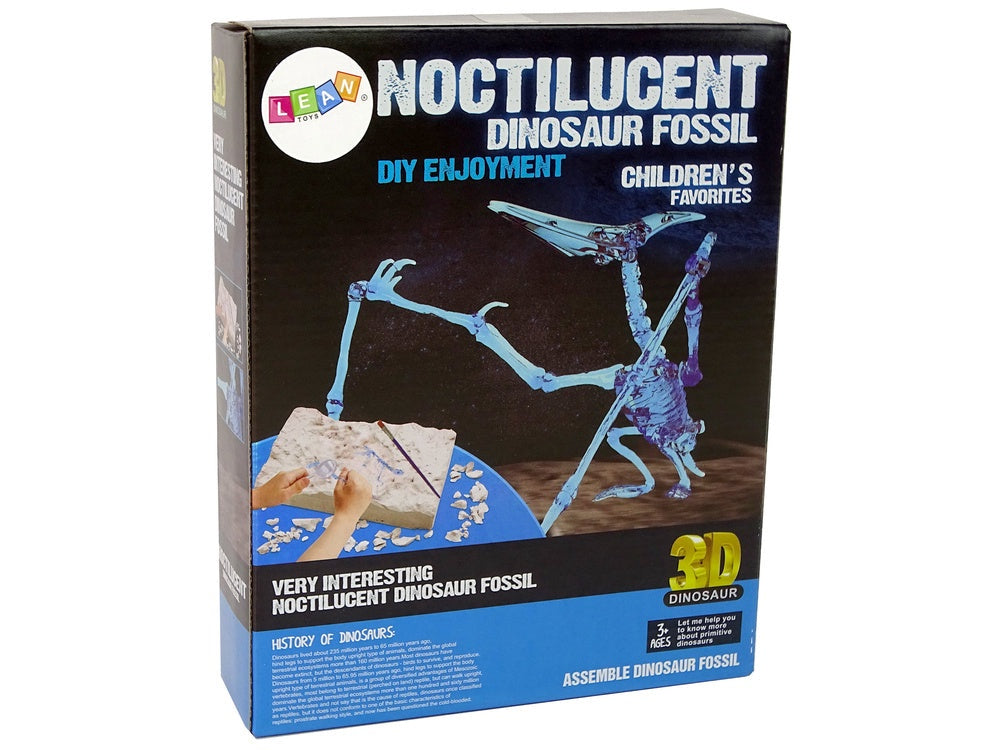Dinosaurie utgrävningskit Pteranodon skelett lyser i mörkret 3+