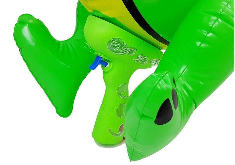 Dinosaurie vattenpistol 60 cm grön/orange, pump, från 3 år
