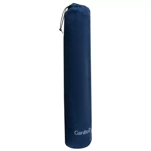 Dubbelhängmatta med träkors 150 kg 260x160 cm blå/grön