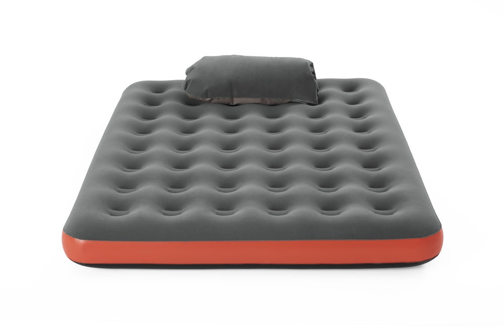 Dubbel luftmadrass 203x152x22 cm med AirCinch-pump och 2-i-1 kudde