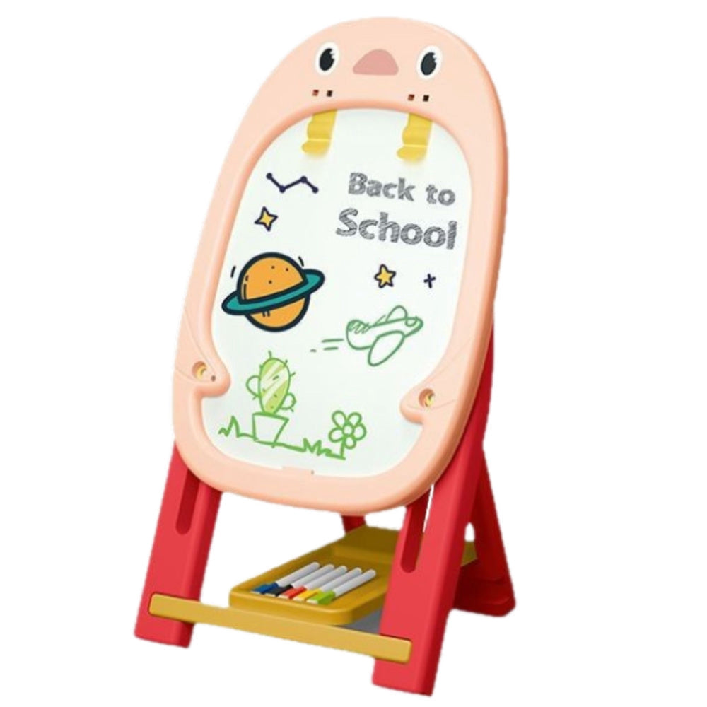 Dubbelsidigt magnetiskt ritbräde krita/whiteboard 56 delar 67 cm