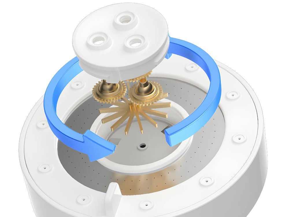 Duschhuvud med filter 5 spraylägen 27,5 cm blandade färger