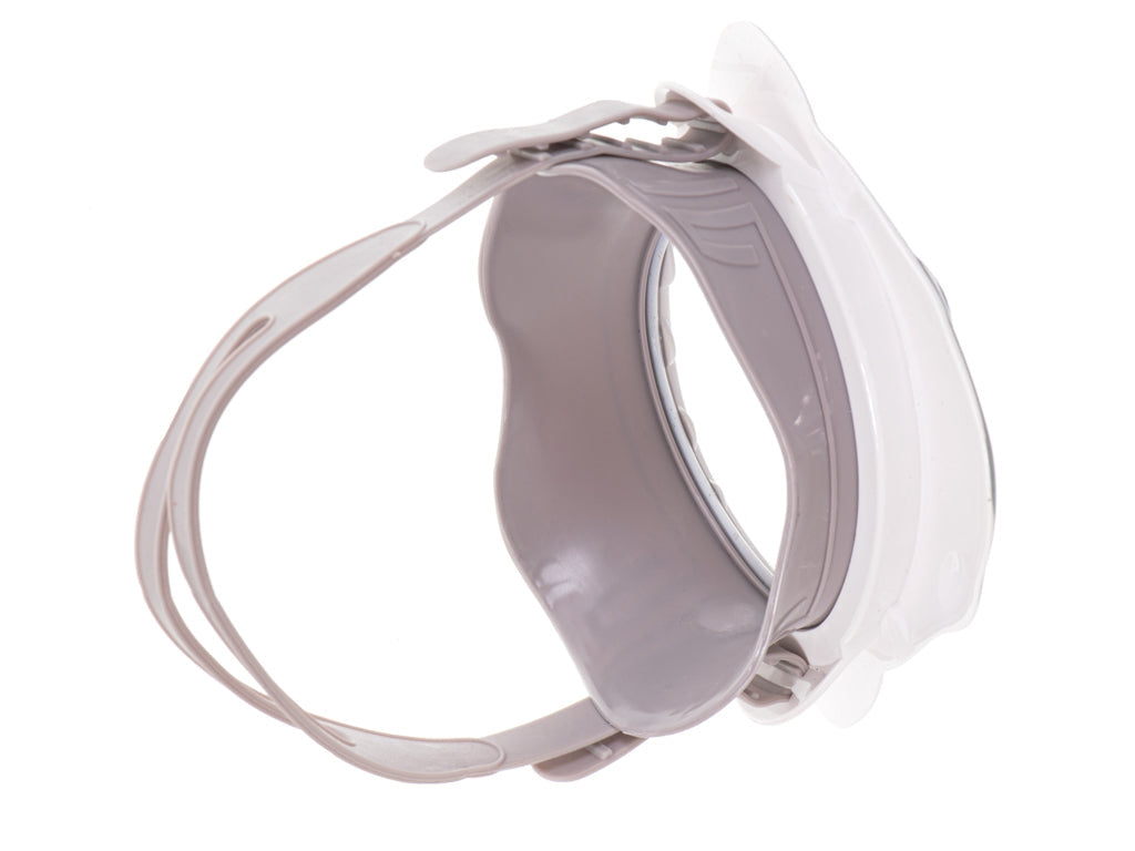 Dykmask barn hajdesign i silikon/plast med justerbart band