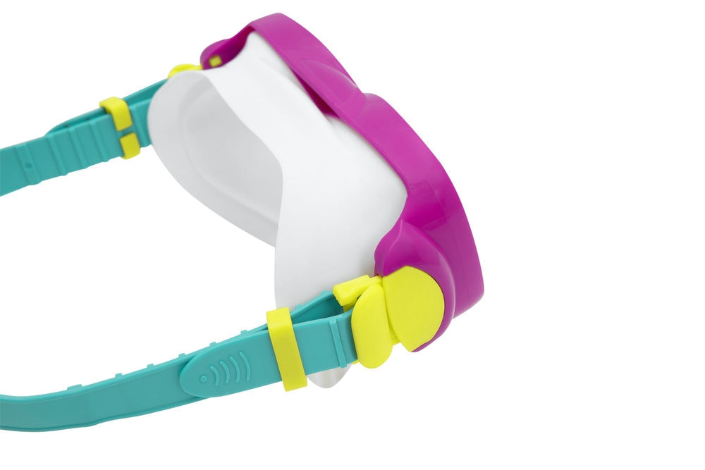 Dykset barn 7+ mask snorkel fenor rosa, fenor stl 37-41