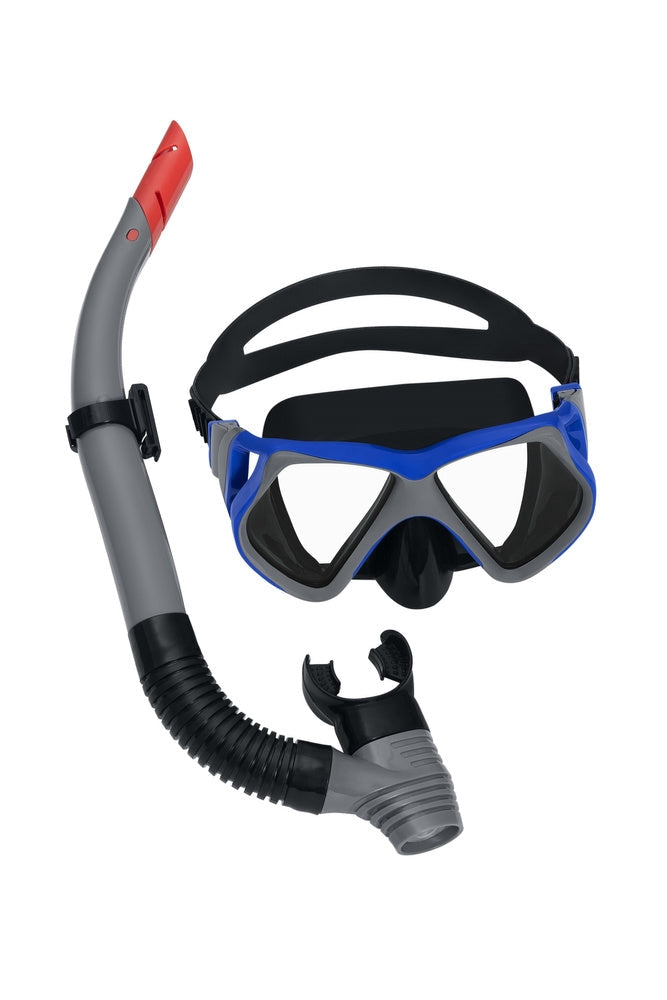 Dykset mask och snorkel 14+ år justerbar rem UV-skydd latexfri