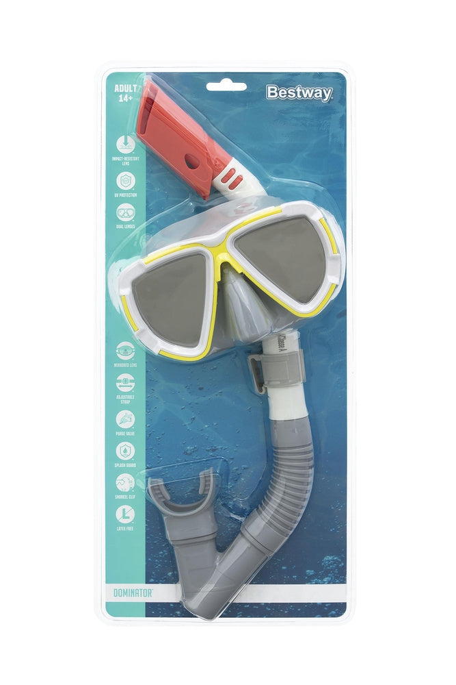 Dykset med snorkel och mask för barn 14+ år