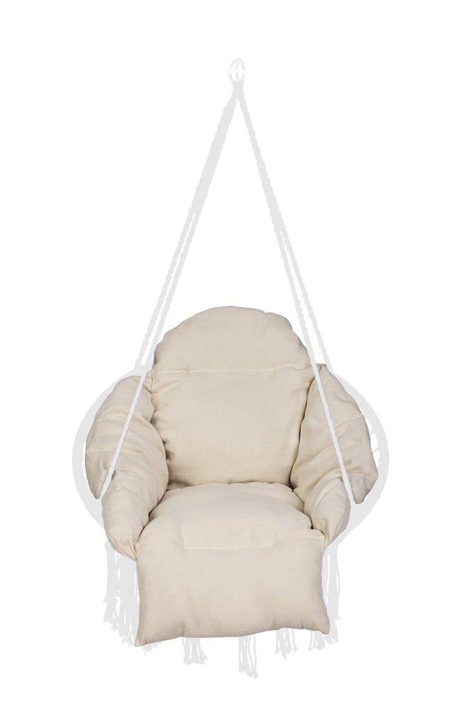 Dyna till hängande gungnest 64x56x66 cm ecru bomull/polyester