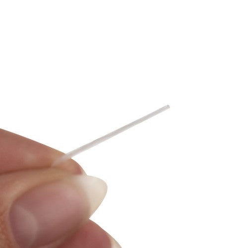 Elastiskt smyckesband 1 mm 40 m på rulle vit gummi