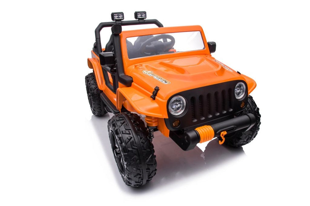 Elbil för barn 12V 4x45W med fjärrkontroll 2.4G orange XB-1118