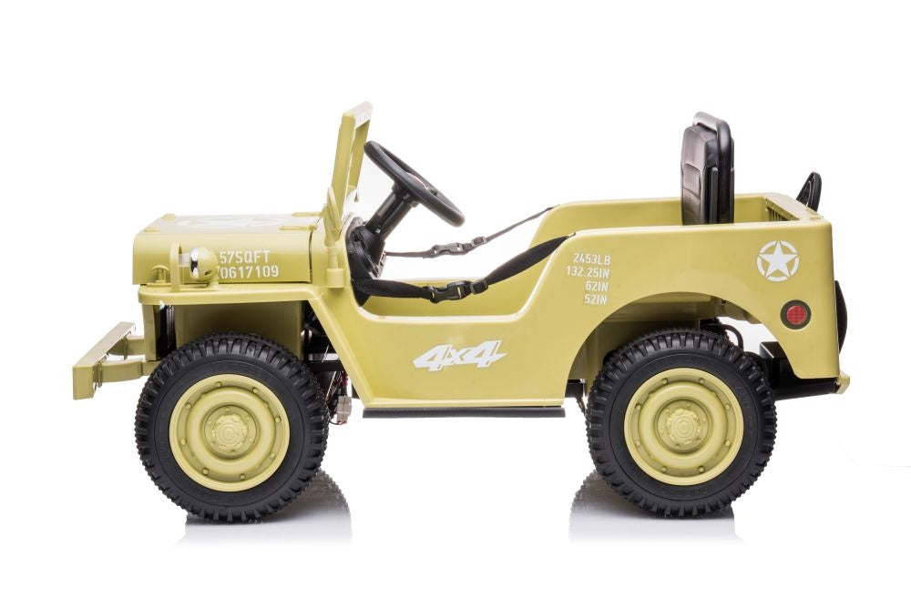 Elbil för barn 4x4 Battery Car JH-103 khaki
