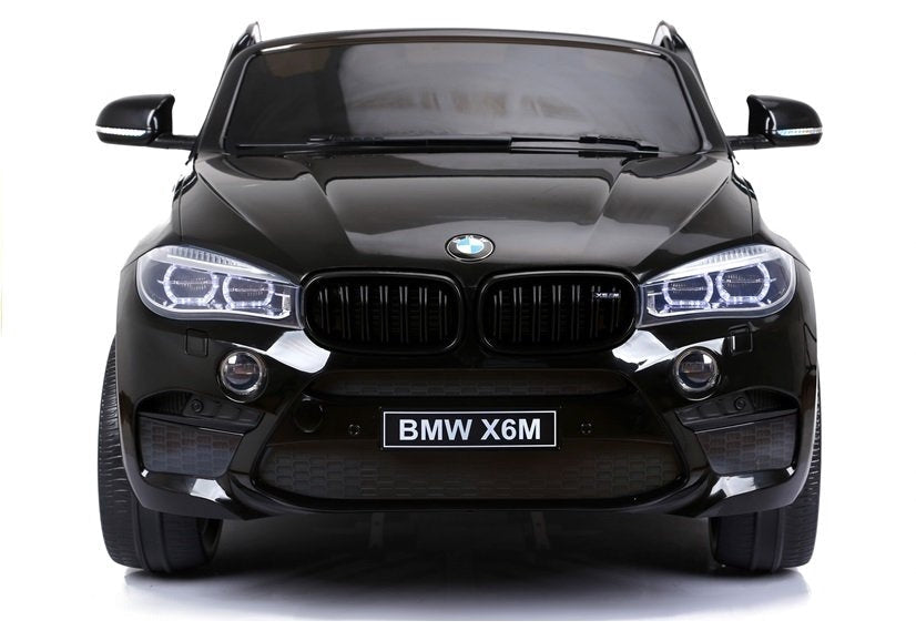 Elbil för barn BMW X6M 12V 2x120W svart med fjärrkontroll