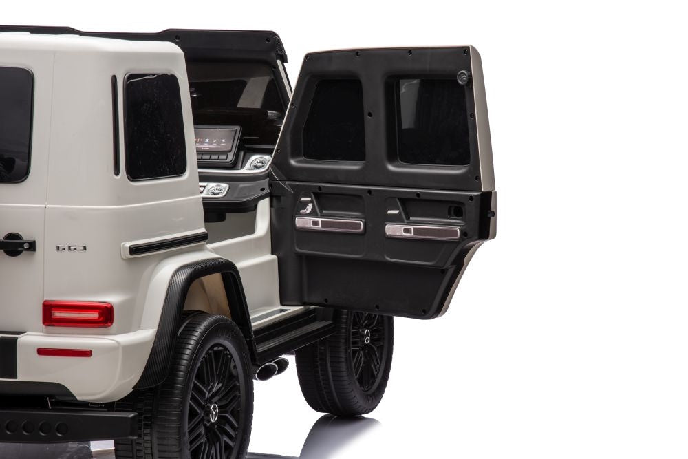 Elbil för barn Mercedes G63 XXL 24V vit batteridriven