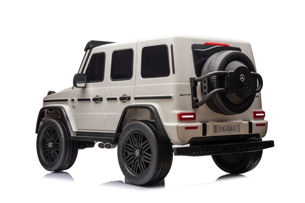 Elbil för barn Mercedes G63 XXL 24V vit batteridriven