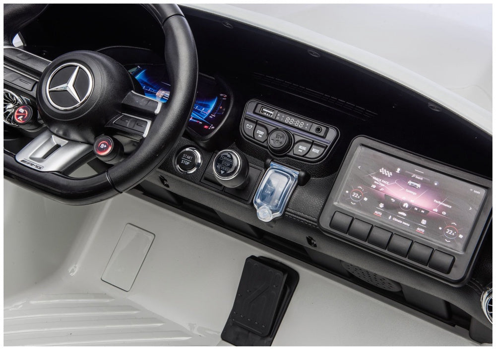 Elbil för barn Mercedes GT63 AMG 24V åkbil vit
