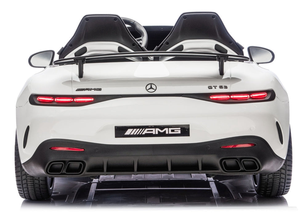 Elbil för barn Mercedes GT63 AMG 24V åkbil vit