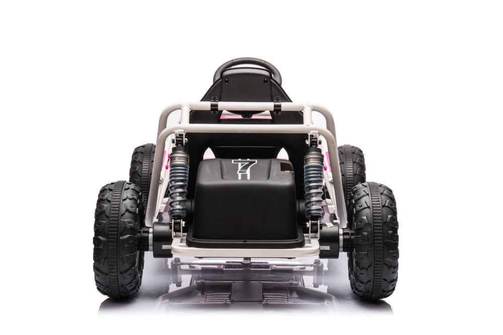 Elbil för barn buggy 24V rosa Battery Car Buggy A8812