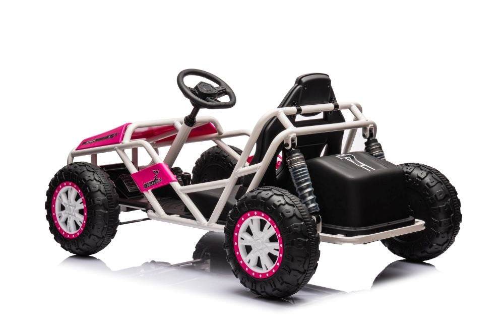 Elbil för barn buggy 24V rosa Battery Car Buggy A8812