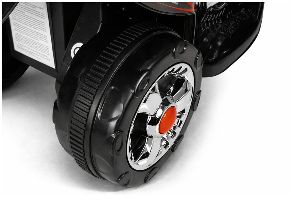 Eldriven barnmotorcykel 6V 4,5Ah 3-hjul LED 4 km/h svart 3+ år