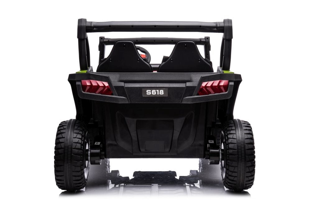 Eldriven åkbil för barn grön batteridriven ride-on bil