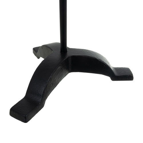Eldstadsverktyg set 5 delar 42 cm rostfritt stål svart med ställning