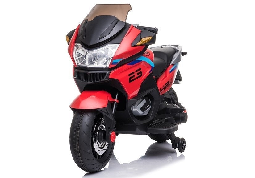 Elektrisk barnmotorcykel 12V 2x45W med stödhjul, 3+ år