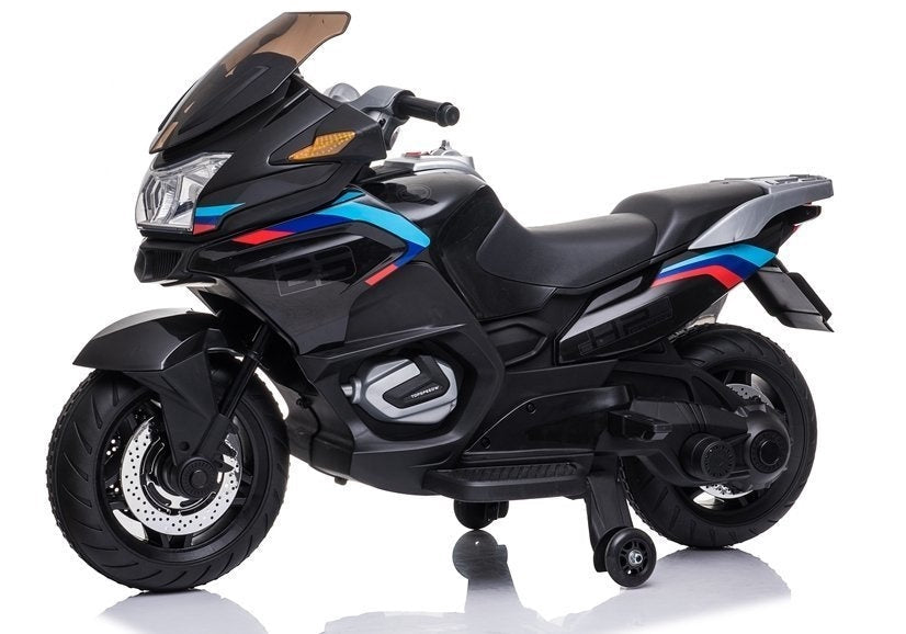 Elektrisk barnmotorcykel 12V 2x45W med stödhjul EVA-hjul 3+ år
