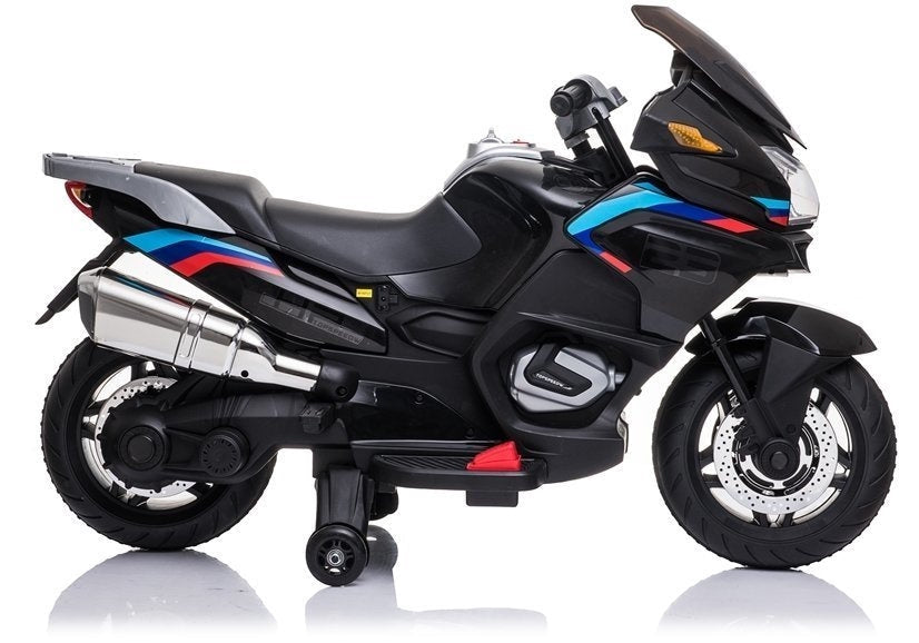 Elektrisk barnmotorcykel 12V 2x45W med stödhjul EVA-hjul 3+ år