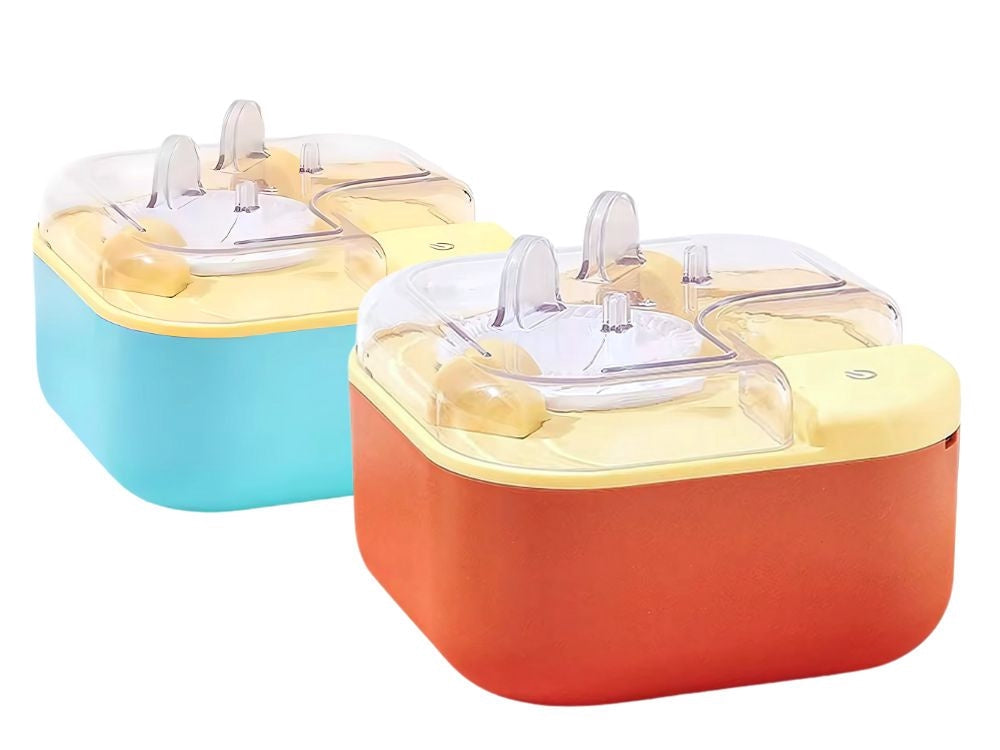 Elektrisk dumplingsmaskin 8 cm, USB-laddning, spatel/borste, mix färg
