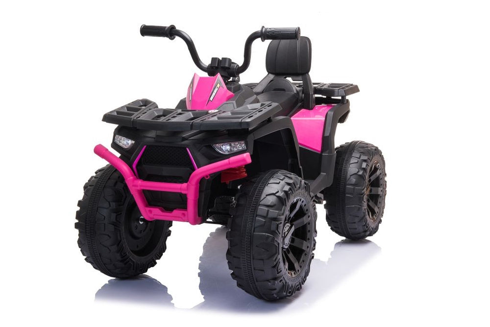 Elektrisk fyrhjuling för barn JC333 rosa 2x200W 3-8 km/h fjärrkontroll
