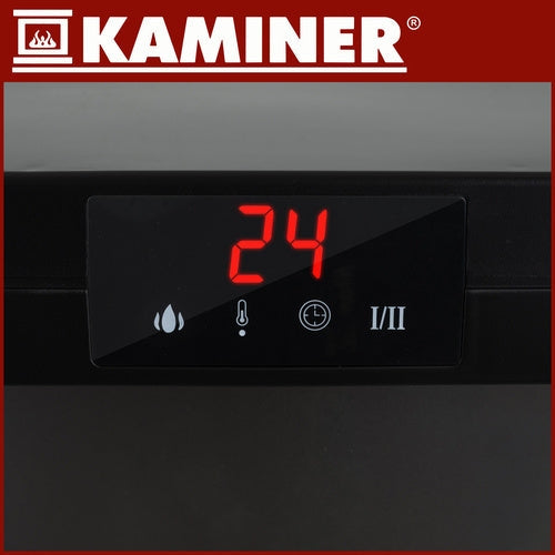 Elektrisk kamin 2000W med flammeffekt, fjärrkontroll & timer 1-12h
