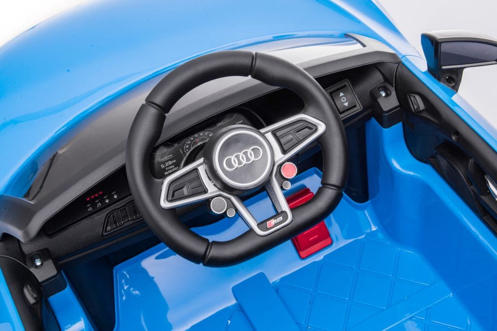 Elektrisk åkbil Audi R8 12V 2x45W med fjärrkontroll, USB/Bluetooth