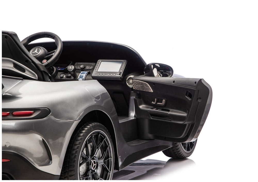 Elektrisk åkbil Mercedes GT63 AMG 24V batteri grå
