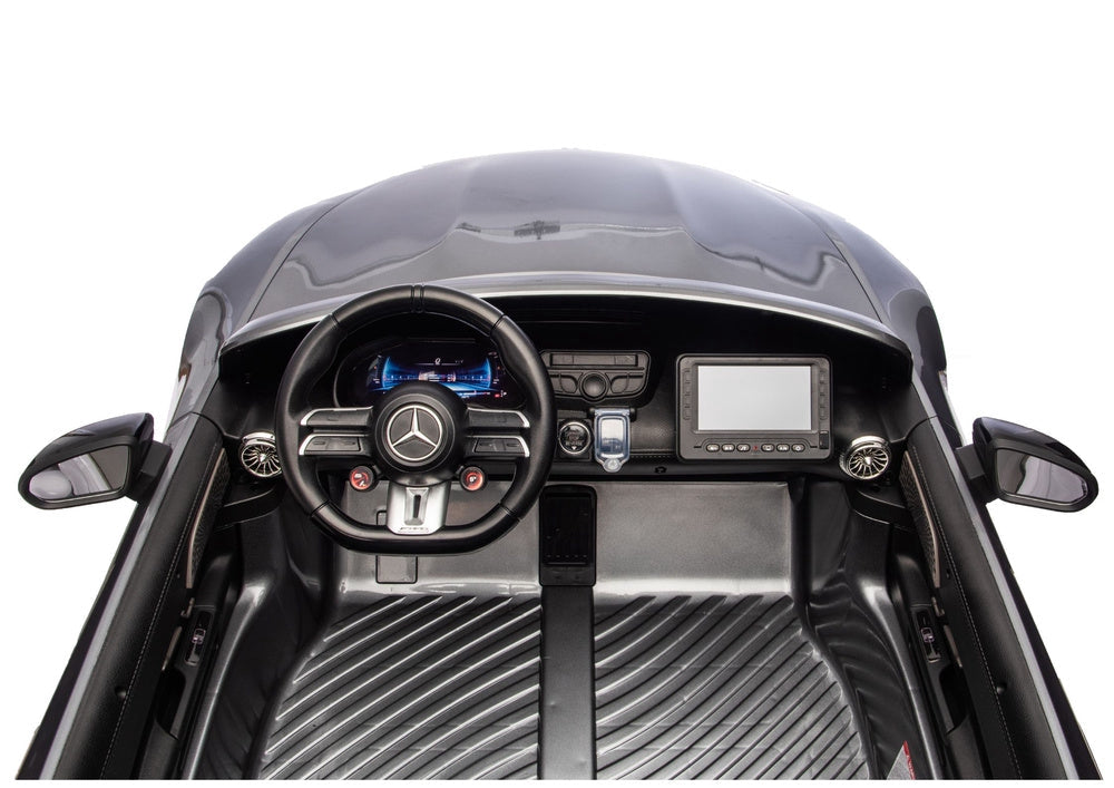 Elektrisk åkbil Mercedes GT63 AMG 24V batteri grå