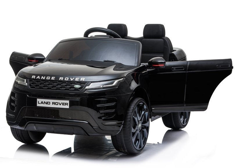 Elektrisk åkbil Range Rover Evoque svart 12V med fjärrkontroll