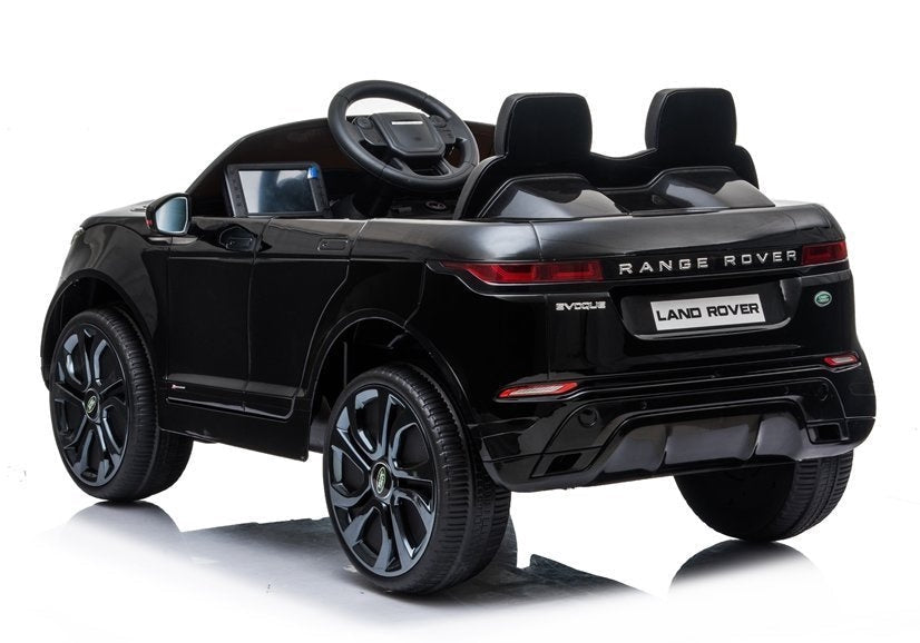 Elektrisk åkbil Range Rover Evoque svart 12V med fjärrkontroll