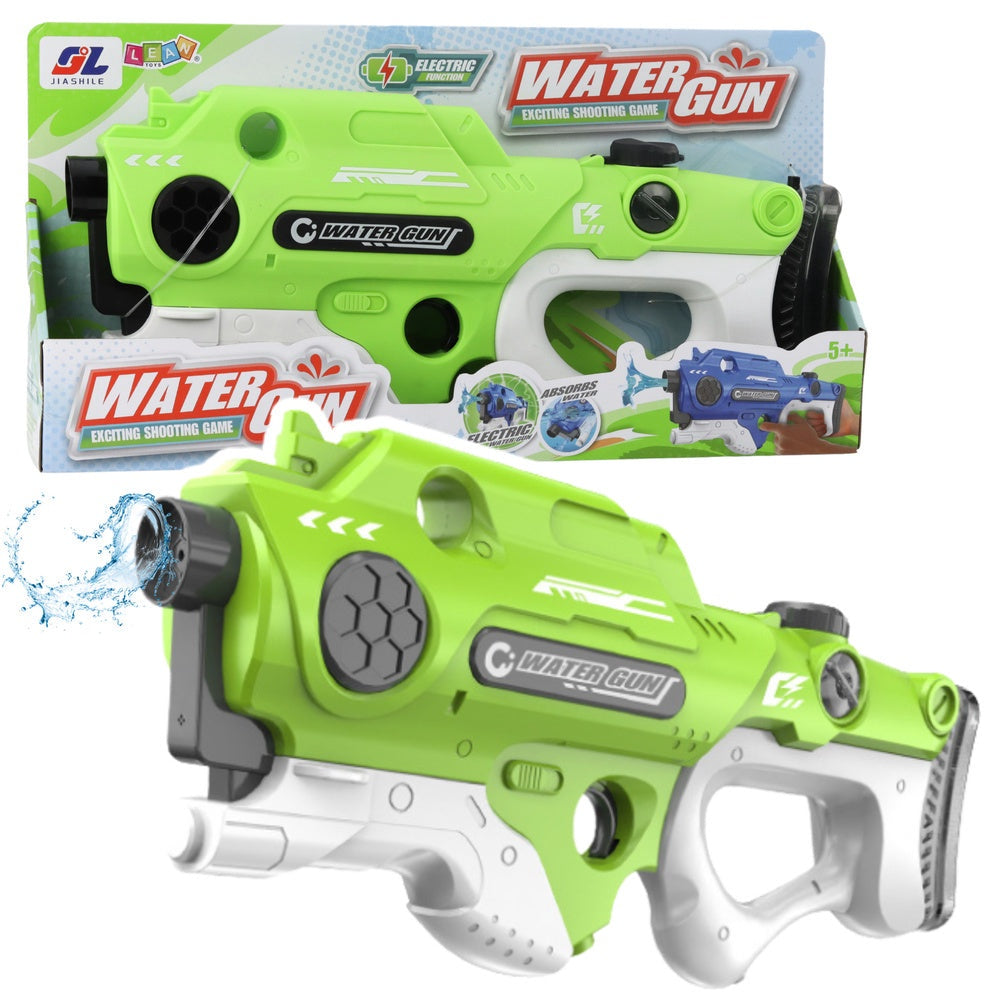 Elektrisk vattenpistol 50 cm grön, 10 m räckvidd, inkl. 7,4V batteri