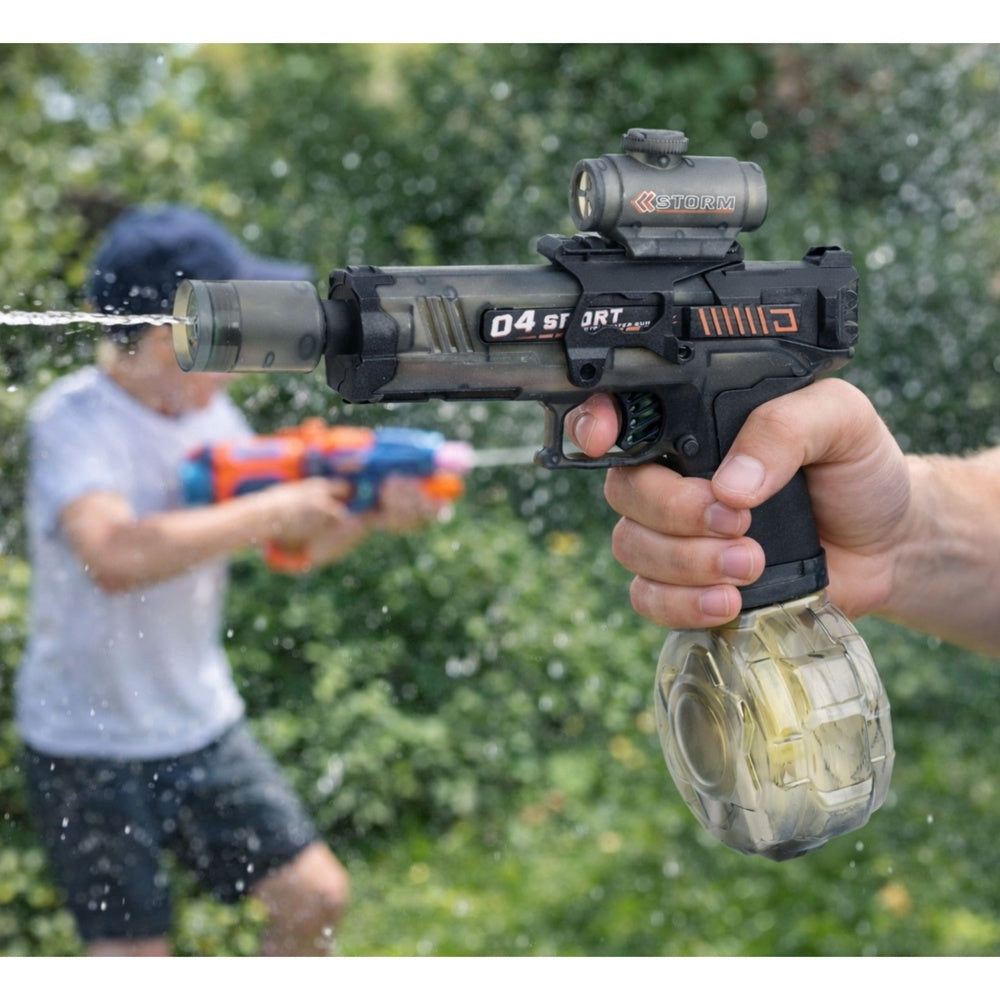Elektrisk vattenpistol automatisk 350 ml tank 7-9 m räckvidd