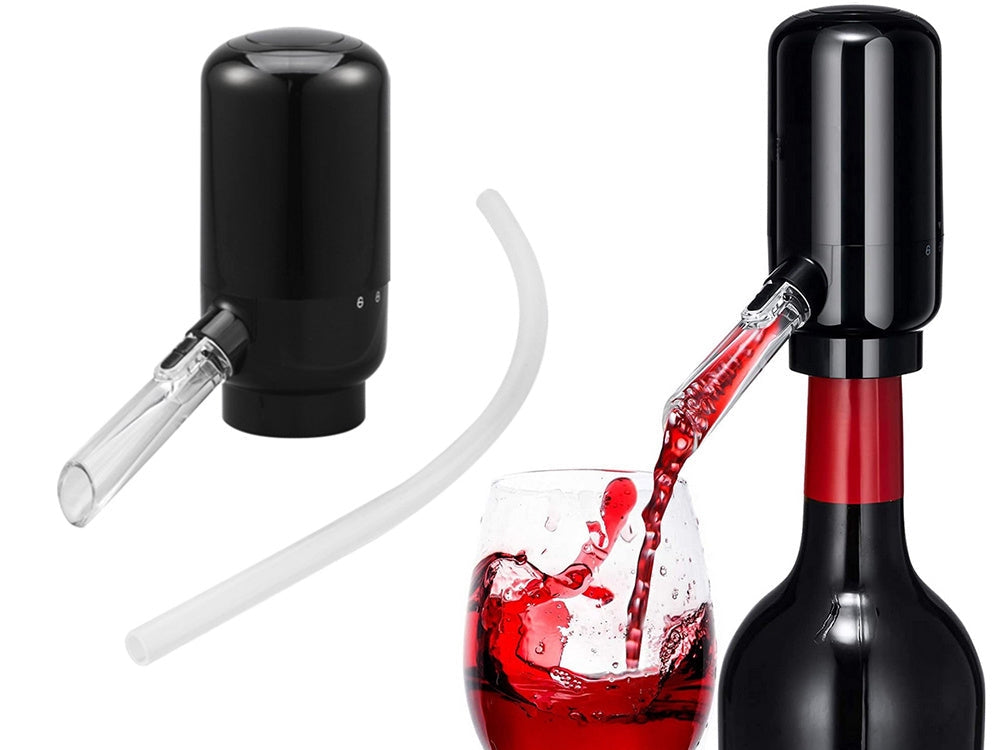 Elektrisk vinpump med luftare och LED för vinflaska batteridriven
