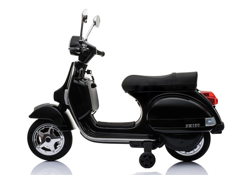 Elmotorcykel för barn 12V 2x45W 3-4 km/h svart med MP3/USB