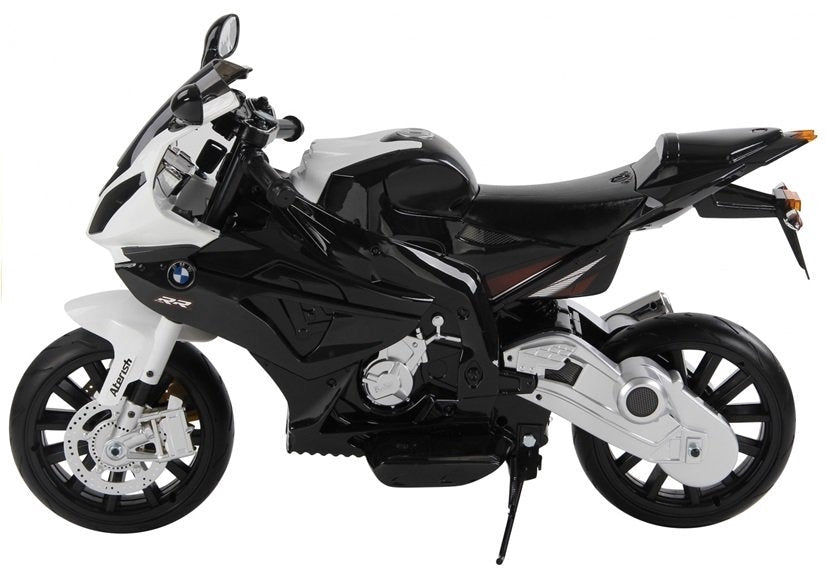 Elmotorcykel för barn BMW S1000RR 12V 45W silver med fjärrkontroll